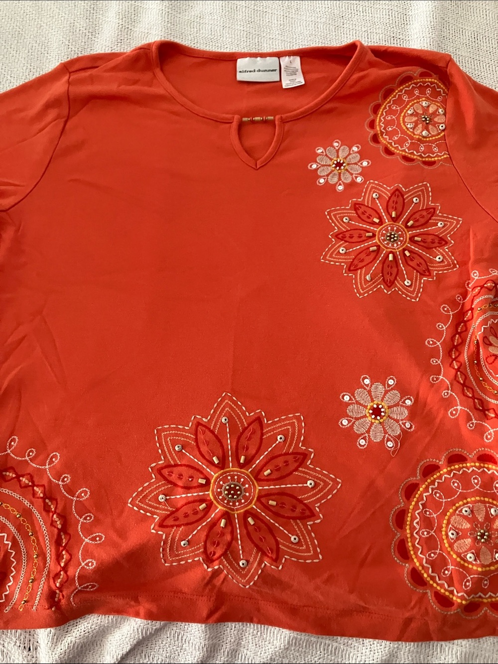 Embroidered top